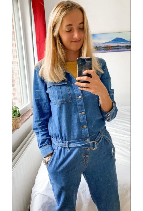 Blue jeans jumpsuit LUCY