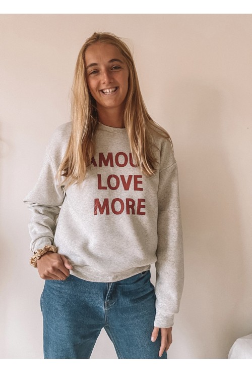 Sweatshirt gris  LOVE