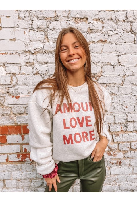 Sweatshirt gris  LOVE