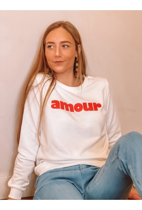 Sweatshirt AMOUR BLANC