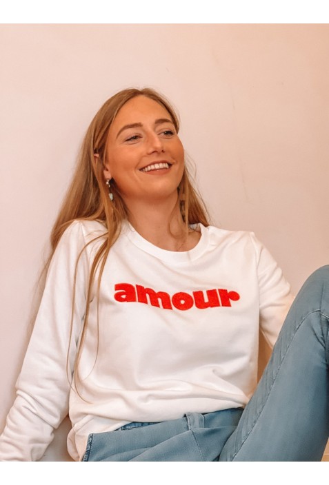 Sweatshirt AMOUR BLANC