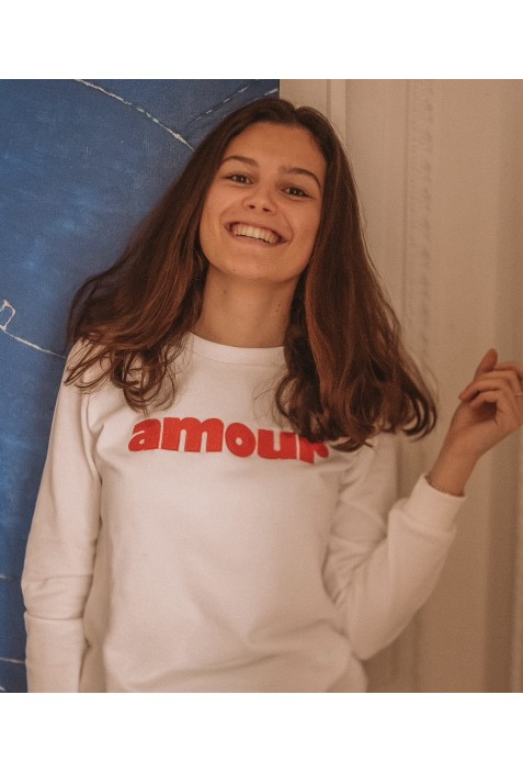 Sweatshirt AMOUR BLANC