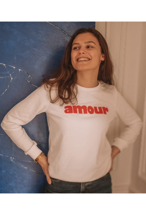 Sweatshirt AMOUR BLANC