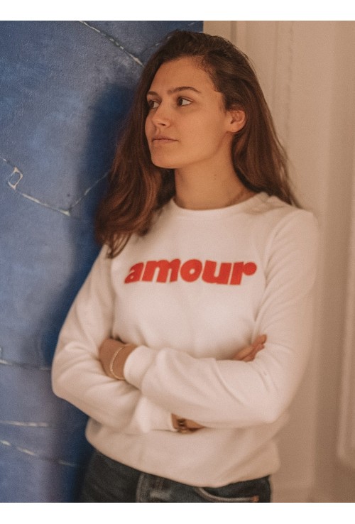 Sweatshirt AMOUR BLANC