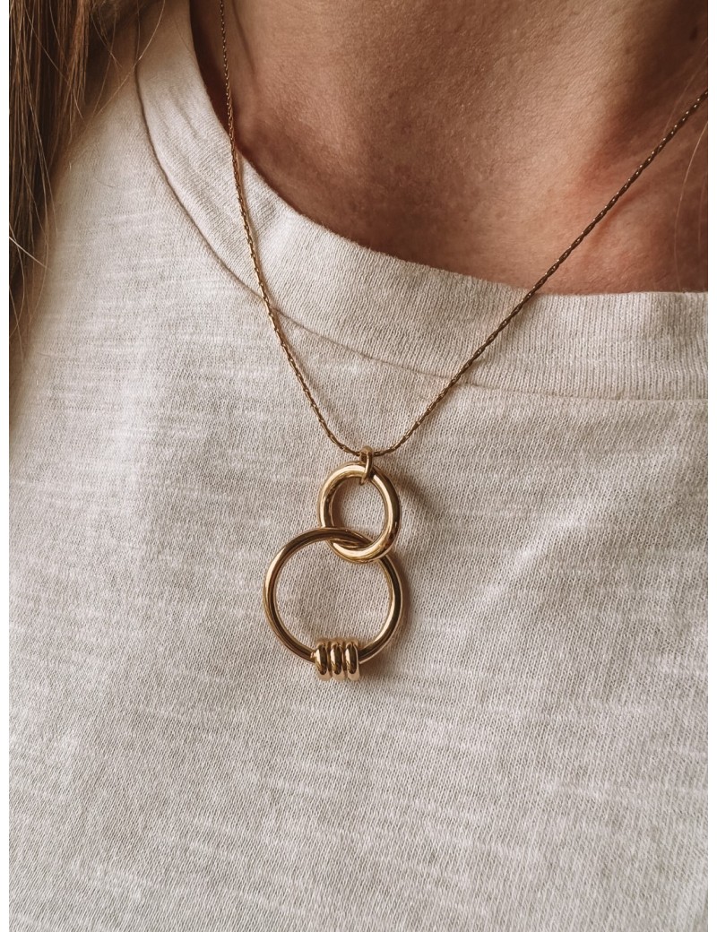 Collier doré en acier inoxydable 1