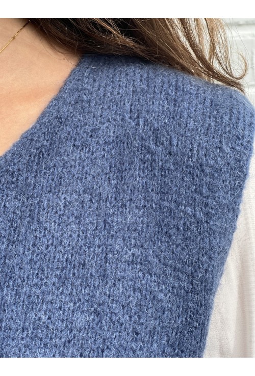 Pull sans manche CLEMENT BLEU