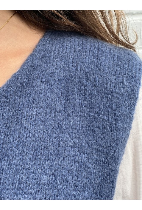 Pull sans manche CLEMENT BLEU