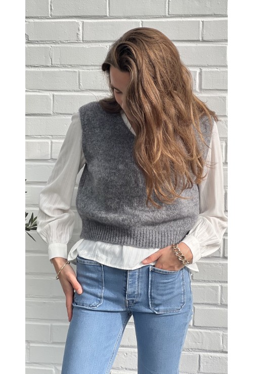 Pull sans manche CLEMENT GRIS