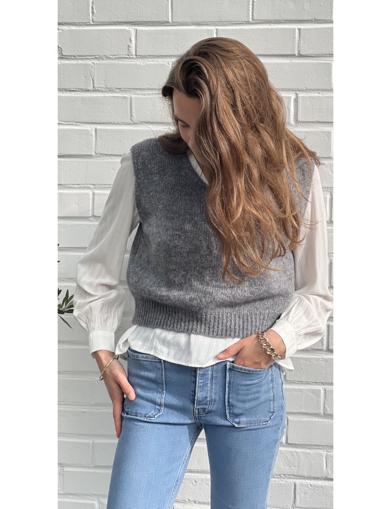 Pull sans manche CLEMENT GRIS