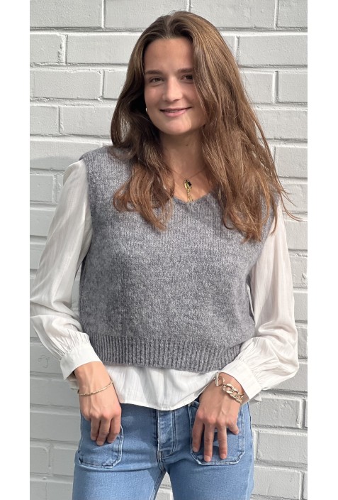 Pull sans manche CLEMENT GRIS