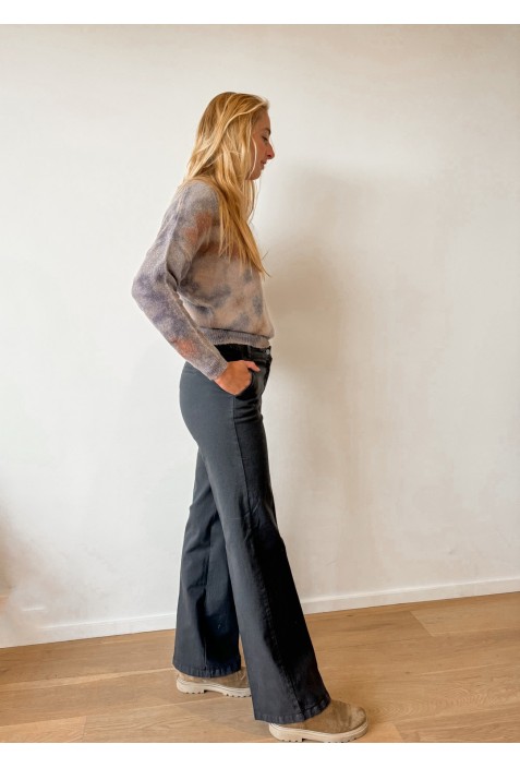 Pull TURNER gris, bleu et rose